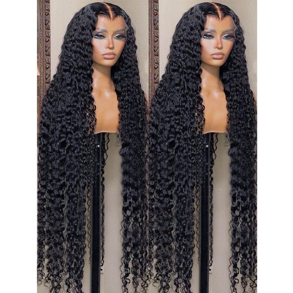 

Curly 40 Inch 13x4 Lace Front Human Hair Wig 220%density Brazilian Wigs for Women Deep Wave 13x6 HD Lace Frontal Wig Human Hair Pre Plucked wholesale s al, 13x4 lace wig