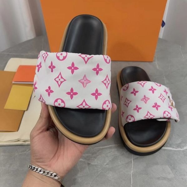 

Designer Summer Sandals relief new platform slippers magic word casual fashion lovers net red beach shoes 35-46, B16