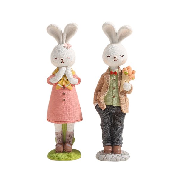 

Resin Decoration Resin Crafts Cute Couples Rabbit Cute Cartoon Animals