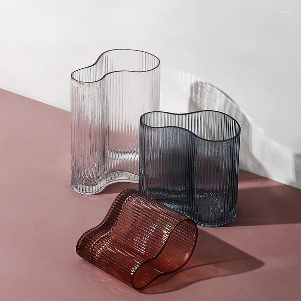 

Home Vases Furnishing Nordic Ins Wind Transparent Hydroponic Glass Small Vase Ornaments Soft Decoration Flower Arranger
