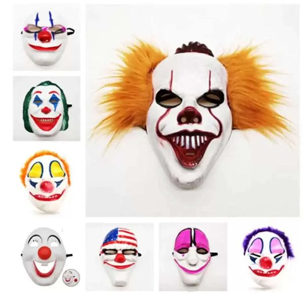 

PVC Scary Clown Mask for Masquerade Cosplay Halloween, Horrible Party Stock