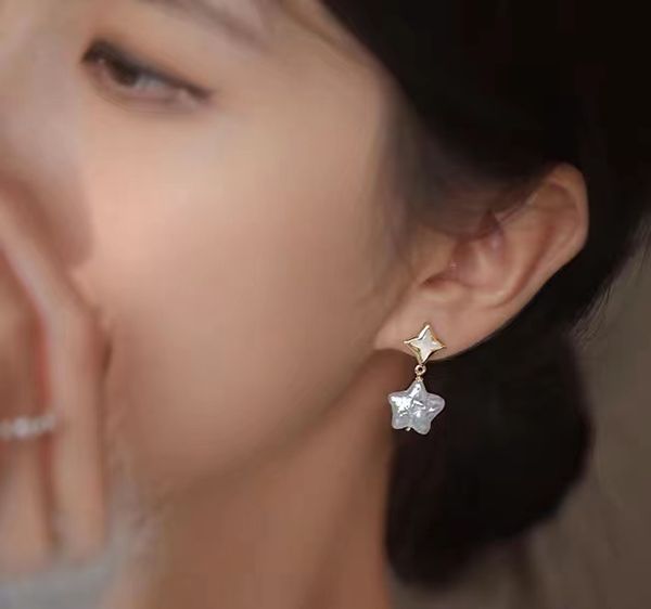 

natural fresh water five pointed star pearl pendant pearl pendant diy