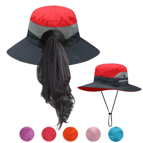 

Men's and Women's Outdoor Adventure Hat Sun Protection Sun Hat Hiking Fishing Tail Sun Hat Travel Quick Dry Waterproof Hat Cap Climbing cap, 6a