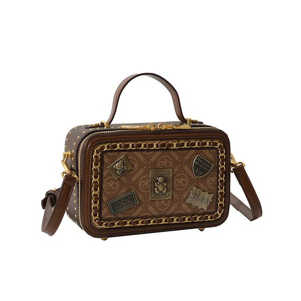 

New chain bag Crossbody Dionysius bag French underarm bag high-grade Baguette crossbody retro bag for women, Brown