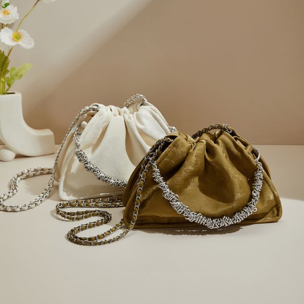 

Wholesale New Fashion Trendy Handbags Lady Chain Shoulder Bags Lady Design Underarm Purses for women, Green