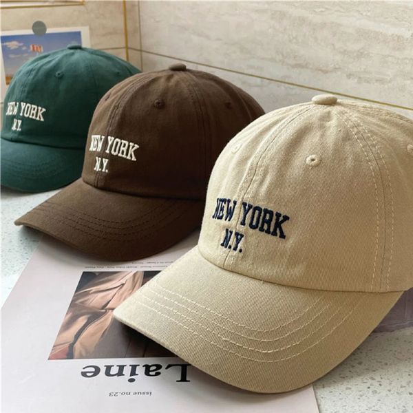 

American Nostalgia Embroidered Baseball Caps Spring Autumn Women's Leisure Peaked Hat Outdoor Shade Cotton Adjustable Sports Cap, Red