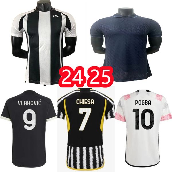 

Football Jersey Soccer Jerseys 24 25 Juventu jersey 2024 2025 Turin Cities Home Football Shirt MILIK DI MARIA VLAHOVIC KEAN POGBA CHIESA McKENNIE Men and Kids, 23/24 away