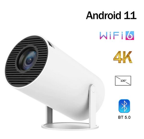 

Projectors HY300 Home Theater Projector 4K HD Android 11 Dual WIFI 6.0 120 ANSI BT5.0 1080P 1280*720P Cinema Outdoor Portable Projector