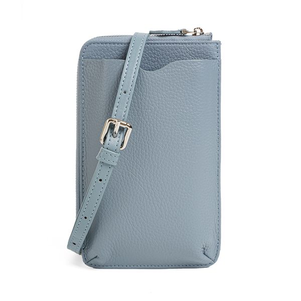 

women's shoulder mobile phone mini bag genuine leather purse crossbody handbag luxury design bag mens wallet coin purse high quality 12 colors, Purple