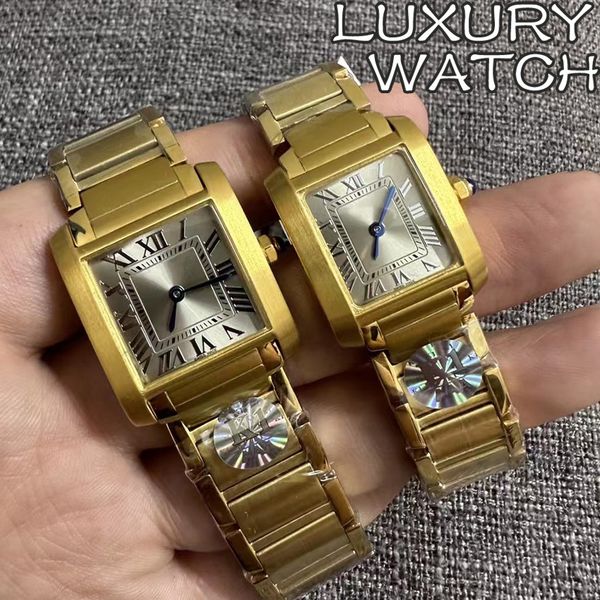 

Top designer watch Original Brand Luxury Watches For Men 30MM Square Quartz Steel Strap Hottest Sale Male Clock Personality Simple Rectangular casual Tank watches, #2 silver