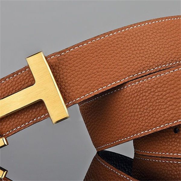 

men designers belts classic fashion business casual belt wholesale mens waistband womens metal buckle leather width 3.8cm with box, H1 3.8cm