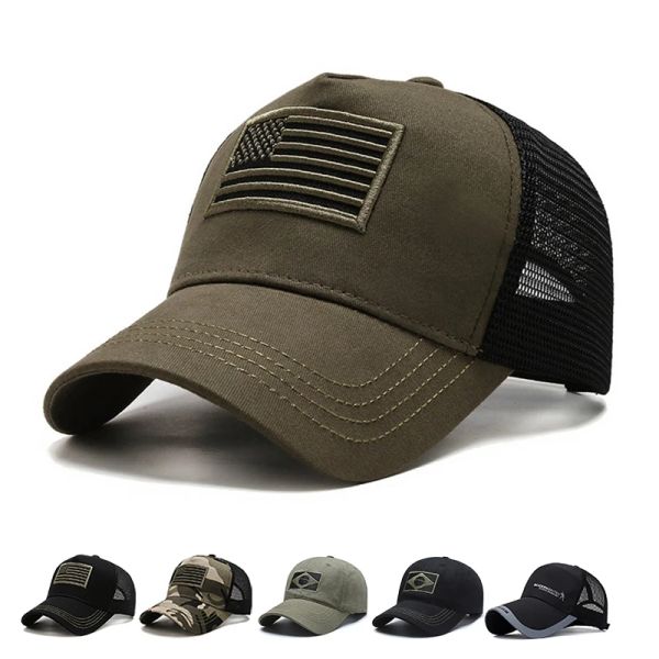 

Mash Baseball Cap Men Women Tactical Army Military Dad Hat USA American Flag Unisex Hip Hop Hat Sport Outdoor Hats gorras hombre, Black