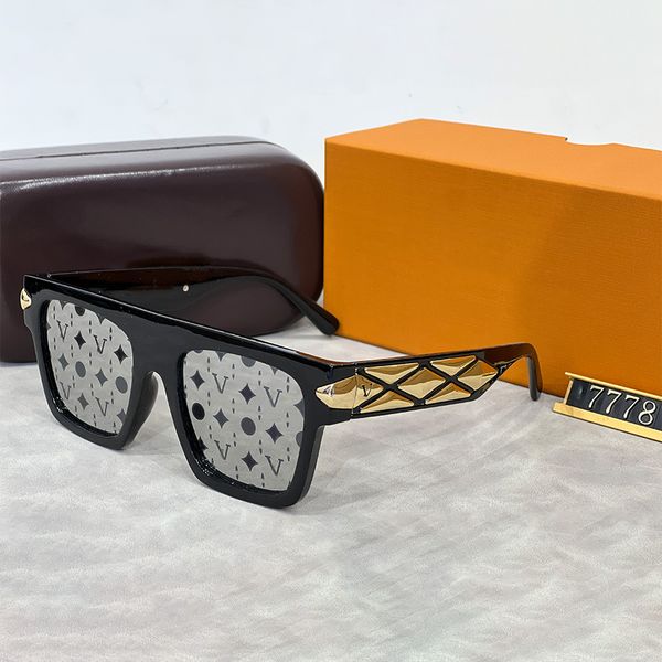 

Mens Polarized Designer Sunglasses Flowers Sunglasses for Women Square Frame Sunglass Letters Glasses Goggle Adumbral Beach Eyeglasses