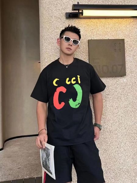 

Womens T-Shirt designer clothes clothes Shirts Clothing manTops Crop Top Tee Short Sleeve Letter Print Fashion Summer Pullover Black Rock, #28