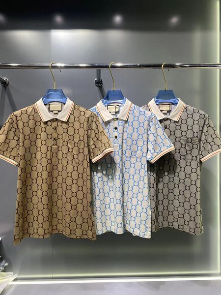 

2024 Latest Men's Polo Summer Casual T Shirt Designer Men's Polos Letter Print Fashion Polo Shirt, White