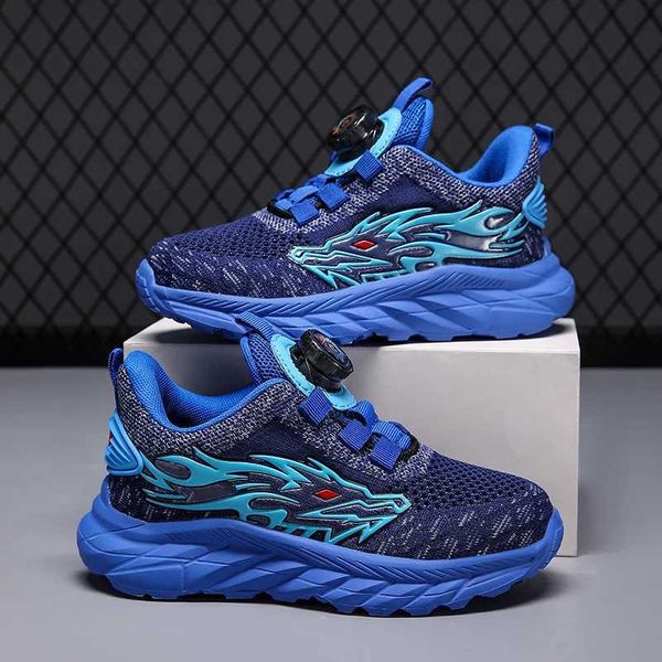 

Athletic Outdoor Children Sneakers for Boys Mesh Breathable Running Sports Shoes Kids Casual Boy Shoes Anti-slip Soft Sole outdoors Shoes Y240518, Gray