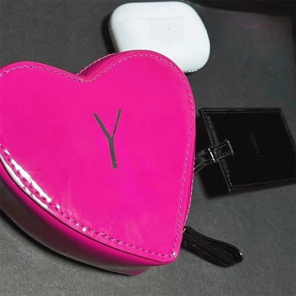 

Cosmetic Bag Original Cosmetic Cases With Mirror Designer Headphone Bag Clutch Bag Handbag For Women Powder Box, Pink