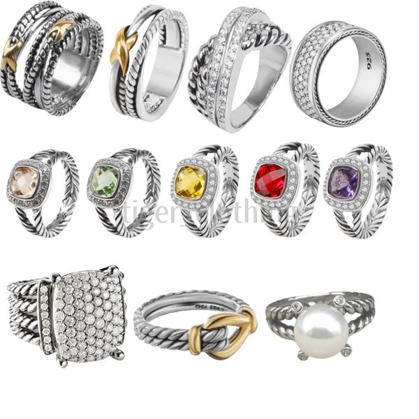

Fashion Men Ring designer Ring For men Women Designer Jewelry Silver Vintage X Shaped Dy Rings Mens Luxury Jewelry Boy Gift