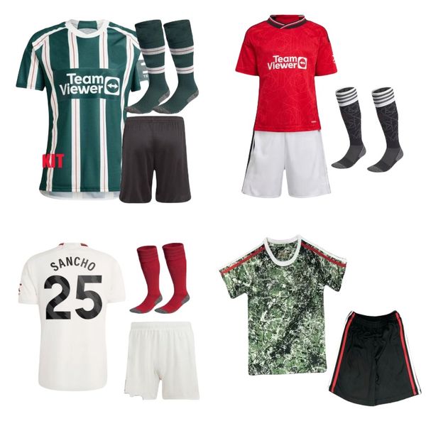 

23 24 football jersey kids football kits 2023 2024 soccer jerseys, Red