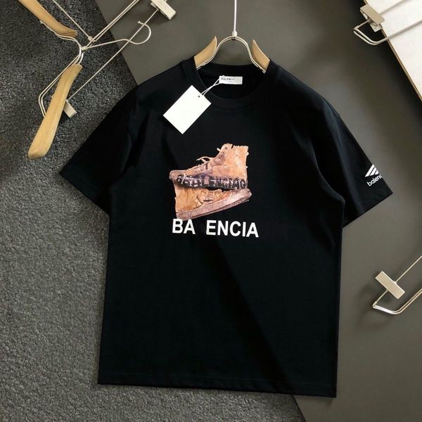 

Brand designer men's fashion design light luxury niche short sleeve advanced simple texture men's and women's top T-shirt, #3