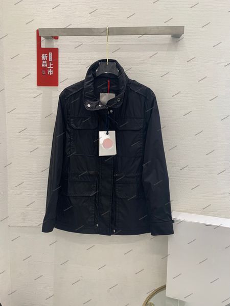 

New Womens Designer Jacket Spring and Autumn Windrunner Tee Fashion Hooded Sports Windbreaker Casual Zipper Drawstring Waistband Jacket Waterproof, Deep blue