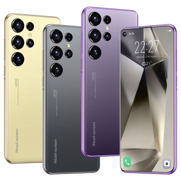 

Phones Mobile S24 Ultra 6.8 HD Screen Smart Phone Original 22G+2T 5G Dual Sim Celulares Android Unlocked 108MP 7800mAh S23 Ultra, Black