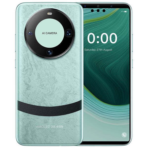 

HUAW Cell Phone Mate 60 Pro Smartphone Android 10.0 8G 256G Face Unlock, Purple