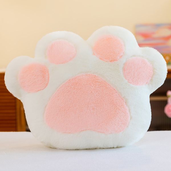 

Love 50cm Cat Paw Winter Hand Warmer Pillow Insert Plush Toys Girls Sleep Soft Cute Plush Doll Girl Gift, White