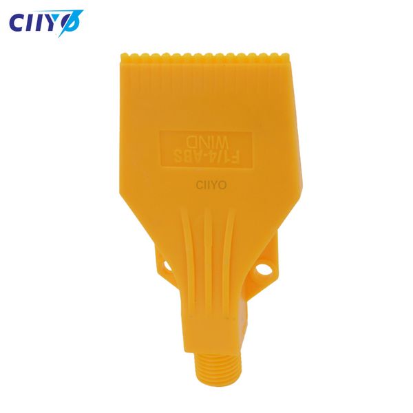 

1/4'' BSPT Male Yellow Wind Jet Nozzle three Holes ABS Air Blower Air Nozzle Air Knife Nozzle