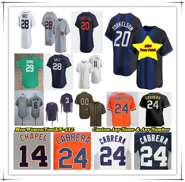 

2024 Detroit City Connect Baseball Jerseys Kerry Carpenter Colt Keith Jake Rogers Wenceel Perez Parker Meadows Gio Urshela Carson Kelly Jack Flaherty Reese Olson 4X, Men player version white