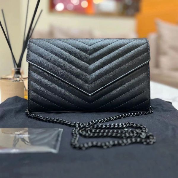 

Luxury Designer Woman Bag Handbag Women Shoulder Bags Genuine Leather Messenger Purse Chain with card holder slot clutch, Army green
