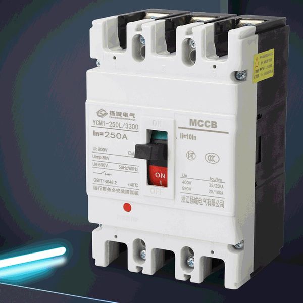 

Ycm1 molded case circuit breaker 3p/4p three-phase four wire air switch 250a160a 200A 225A 250A molded case