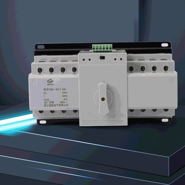 

dual power automatic transfer switch household single-phase 220V2P63 dual circuit automatic switch 380V4P63 three-phase