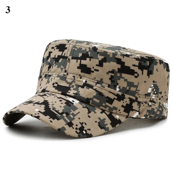 

Vintage Camouflage Army Military Hats Flat Top Baseball Caps For Men Outdoor Sports Tactical Military Hats Cadet Sunscreen Hats, Select