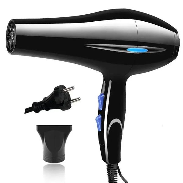 

Professional negative ion hair dryer quick drying and cold with concentrated air nozzle suitable for home use 240520, Black