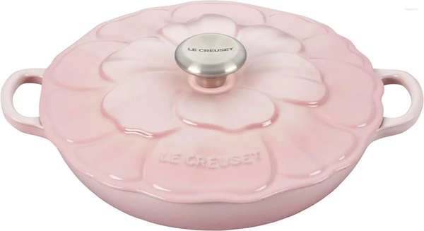 

Le Pans Creuset Enameled Cast Iron Petal Braiser 2.25qt. Shell Pink