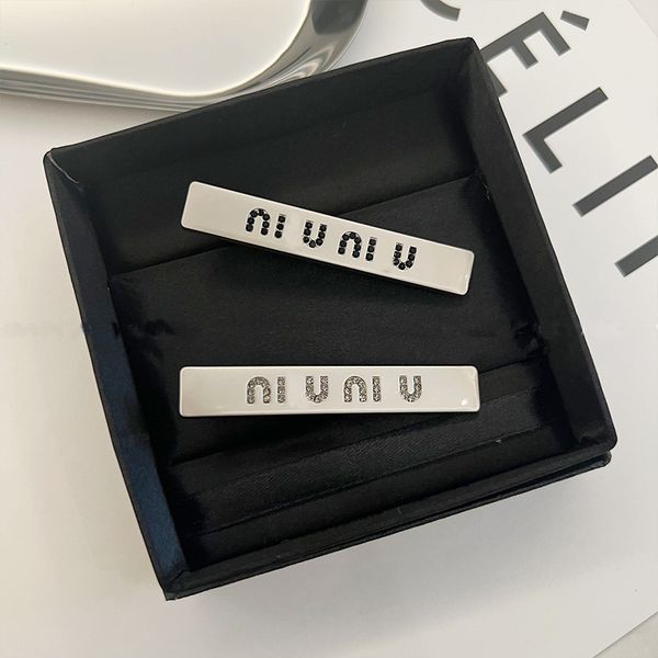 

Metal High Quality Diamond Hair Clip Fashion Style Hair Clip Women Hair Jewelry Classic Designer Gold Silver HairClip Accessories