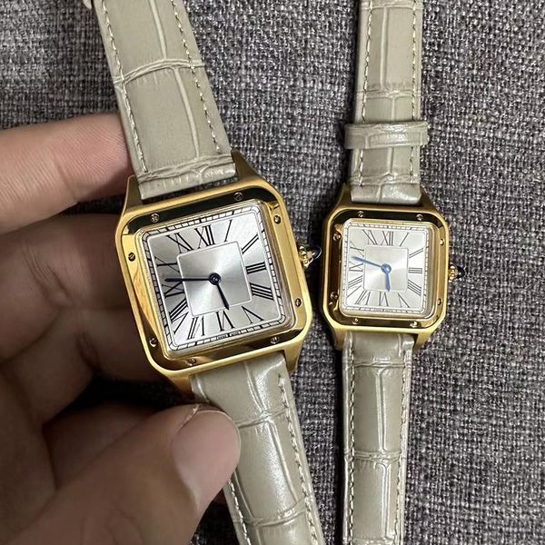 

Mens watches high quality luxury designer watches luxurious watches men 28 or 32 MM Leather watchstraps business Classic Casual sport watch watches men designer, Mahogany