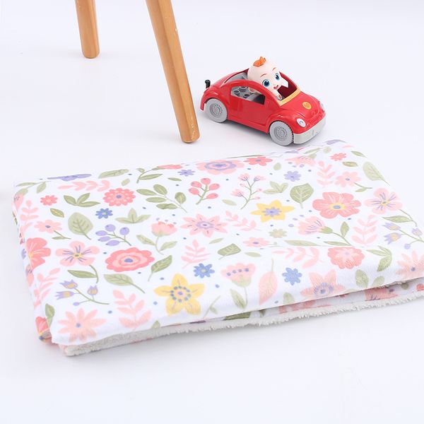 

new cartoon flannel blanket single and double layer baby and children's blanket cover blanket lamb plush blanket, Multicolor