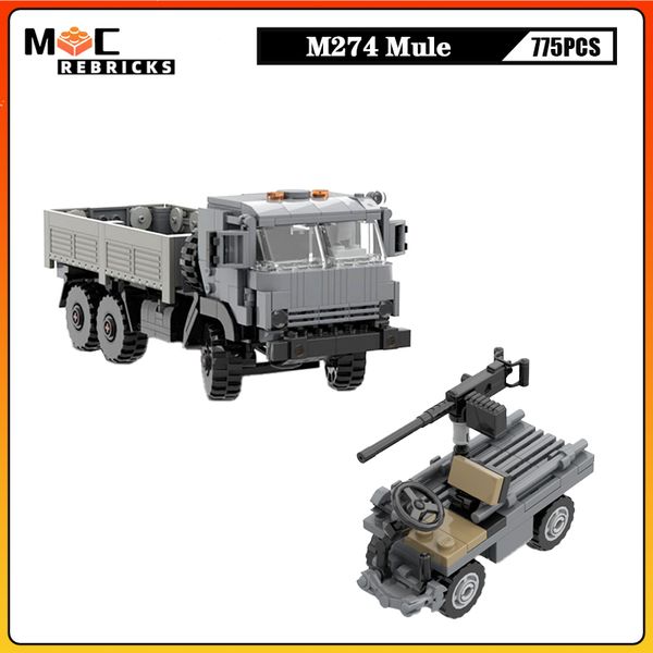 

MOC Military Creative Series Transport Vehicles For Modern Special Forces Kamaz 5350 Mustang Building Block Children's Toys ces