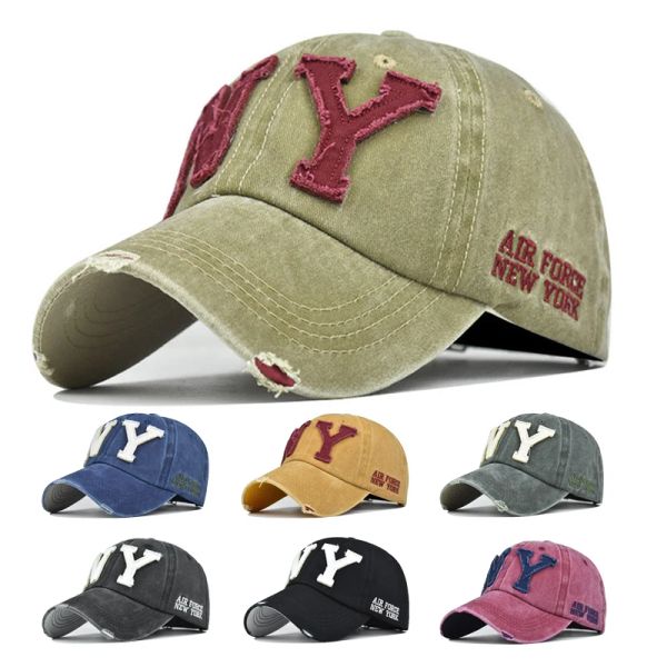 

Baseball Cap Retro-style Snapback Hat Sun hat Spring Autumn baseball cap Sport cap New York letter Cap Hip Hop Fitted Cap, Select