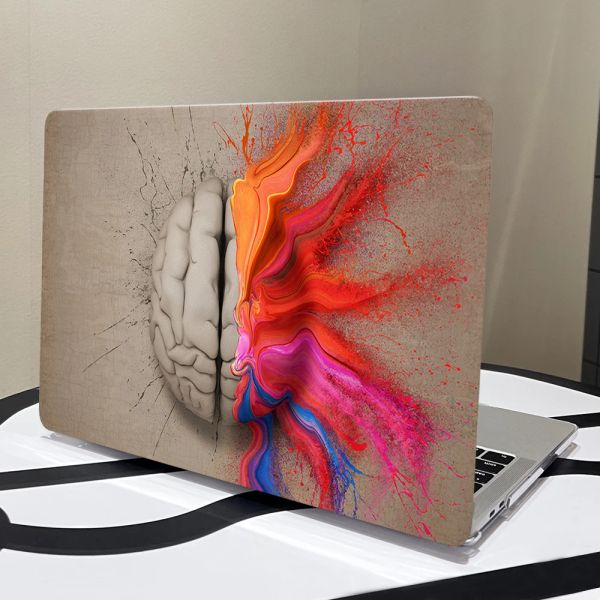 Brain Paint Cover For Macbook Air 13.6 15 Laptop Case M2 A2681 Funda Mac book Air 11 13 M1 Pro 13 14 16 A2338 A2442 A2337 Shell