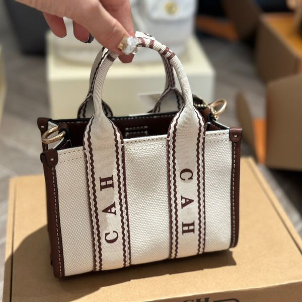 

2024 Canvas Bag Letter Pattern Summer Backpack Beach Bag Student Bags Crossbody bag designer bag handbag, Khaki