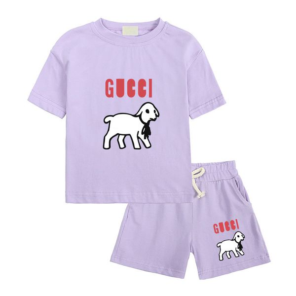 

Baby Designer Kids Clothing Sets Boys Girls Summer Luxury Tshirts Shorts Tracksuit Children Outfits New Style High Quality Short Sleeve Sportsuit CRD2405211-6, G1