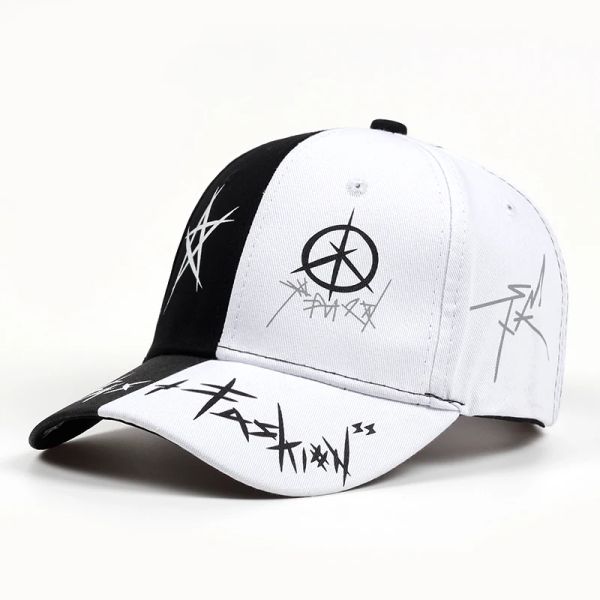 

New Summer Baseball Cap Graffiti Sun Caps Hip Hop Visor Spring Hat Adjustable Snap-back Hats For Women high quality, Black