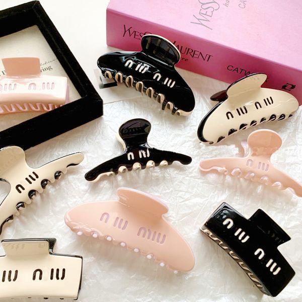

Hair Clip Brand Hair Clamp Designer Claw Clip Luxury Hair Jewelry Classic Design Shark Hair Clip Headwear Barrettes Hair Accessories