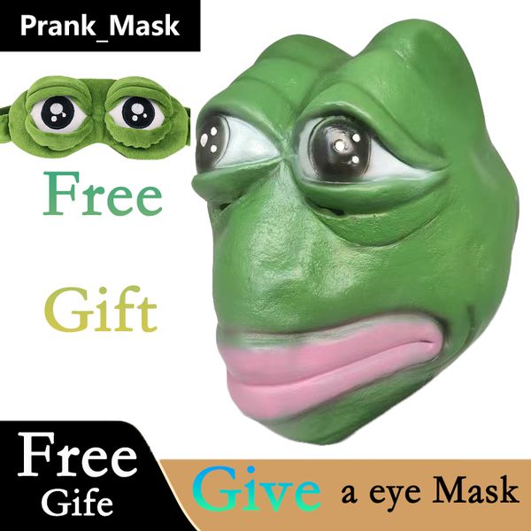 

Animal Mask Frog Mask Halloween Costume Free Shipping Latex Mask Full Face Cosplay Funny Mask Props Toys Mask Gift Happy Halloween Party Toys & Supplies