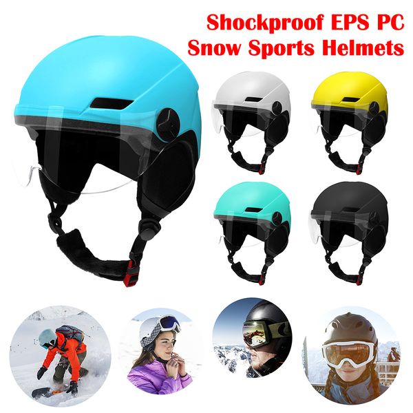 

Professional Safety Snowboard Ski with Goggles Integrally Molded Helmet Shockproof EPS PC for Outdoor Snow Sports