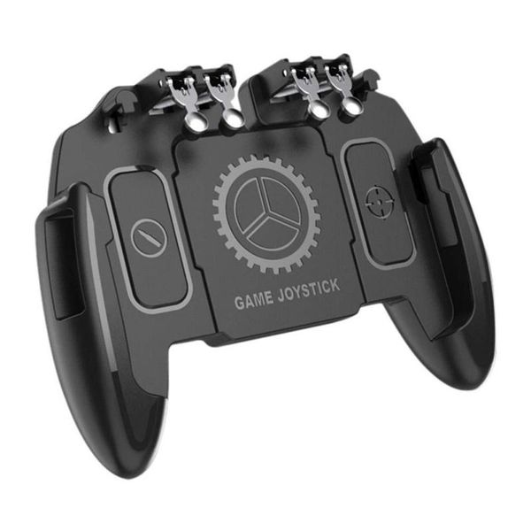 6 Finger Game Controller For Cellphone Android Ios Joystick Play Free Fire L1R1 Shooter Mobile Gamepad Cooling Fan Pubg Trigger