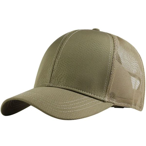 

2023 Summer Outdoors Cool Big Head Man Large Size Mesh Baseball Hats Male Outdoors Plus Size Sport Caps 60-68cm, Grey